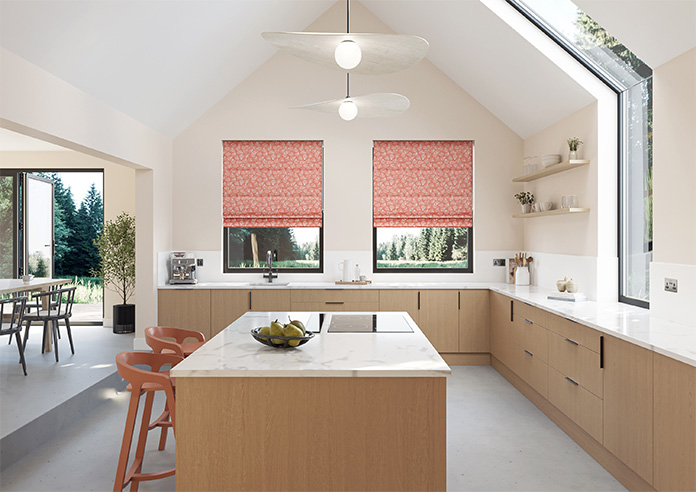 Sandbank, Orange Reef - Motorised Roman Blind - Image 8